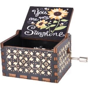 BOGO You are My Sunshine Wood Music Boxes,Laser Engraved BUY 1 GET 1